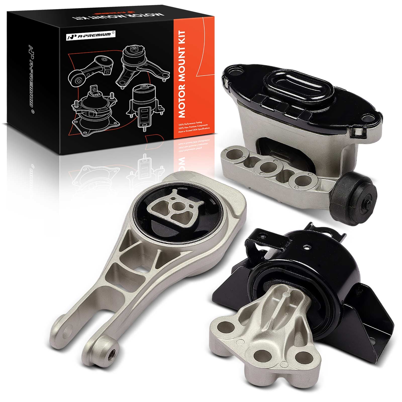 A-Premium 3x Engine Motor & Trans. Mount for Chevy Sonic 2012-2019 Manual Trans.