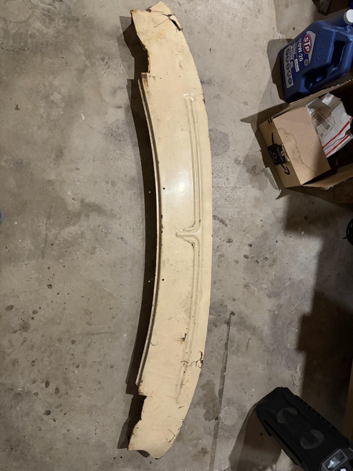 1941- 42 Chevy Car Rear Bumper Filler Pan Valance Original