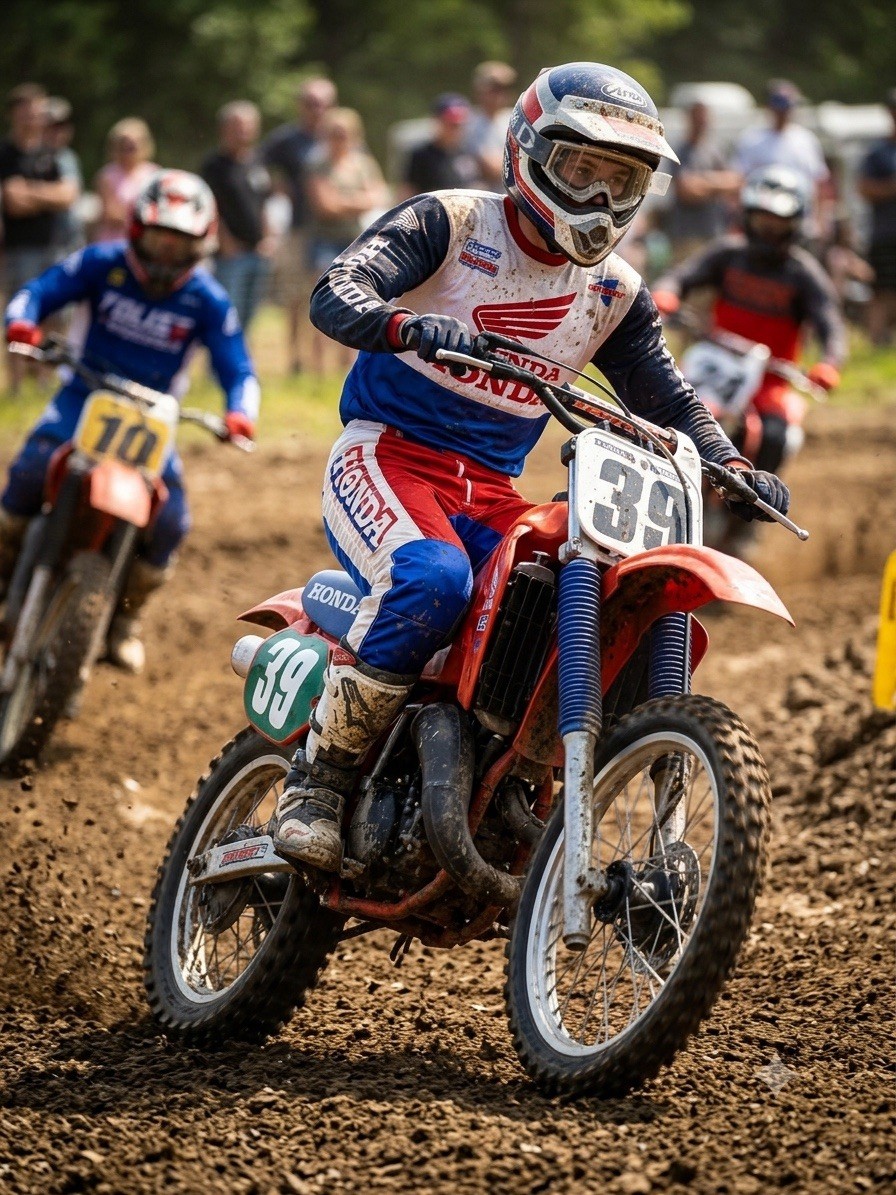 Vtg 1980s Answer Racing Honda Motocross Pants Red White Blue MX 28x32 USA Made