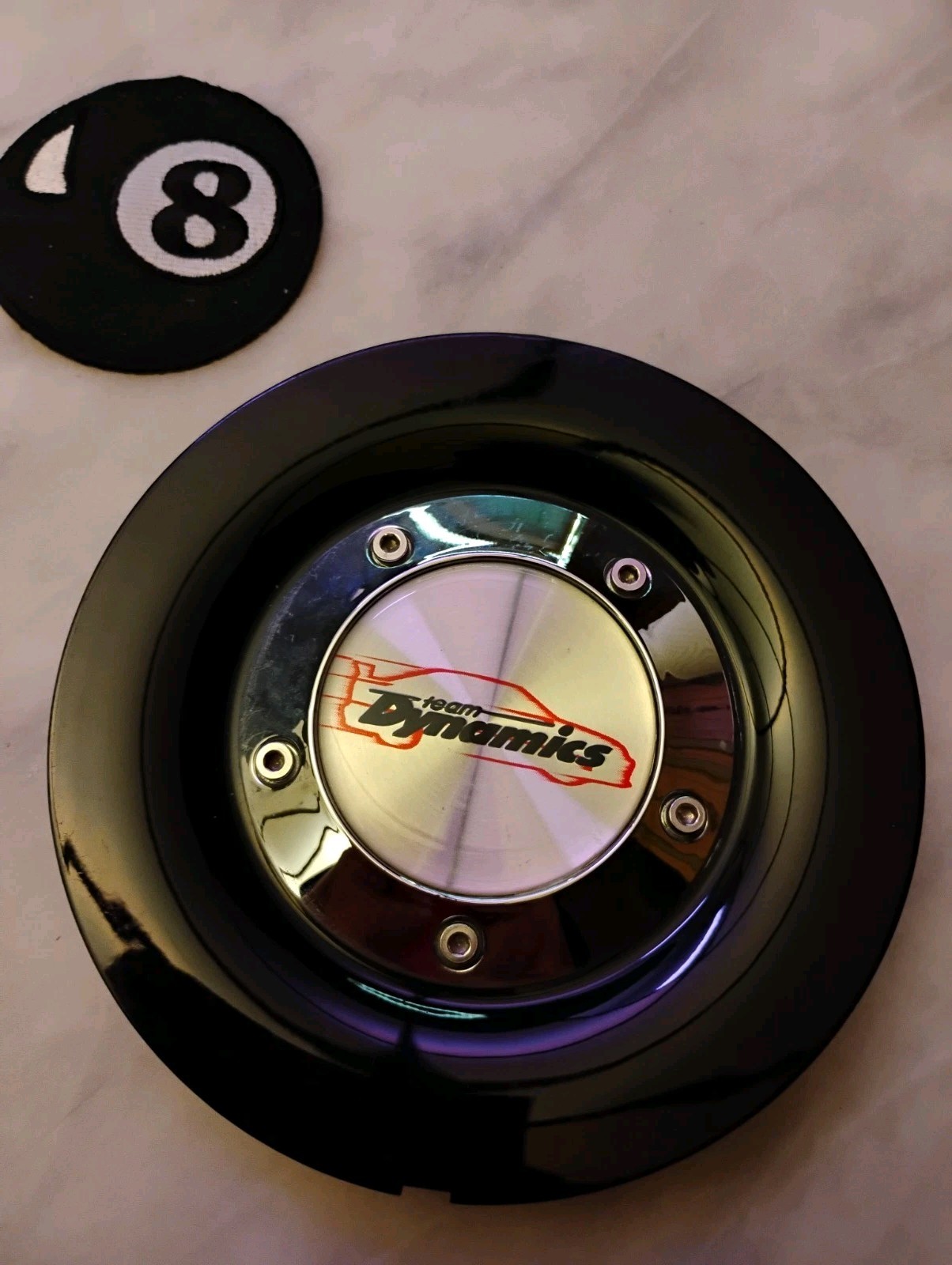 x1 New Team Dynamics BLACK CUSTOM WHEEL CENTER CAP #LC63A #LC63B 🎱👍