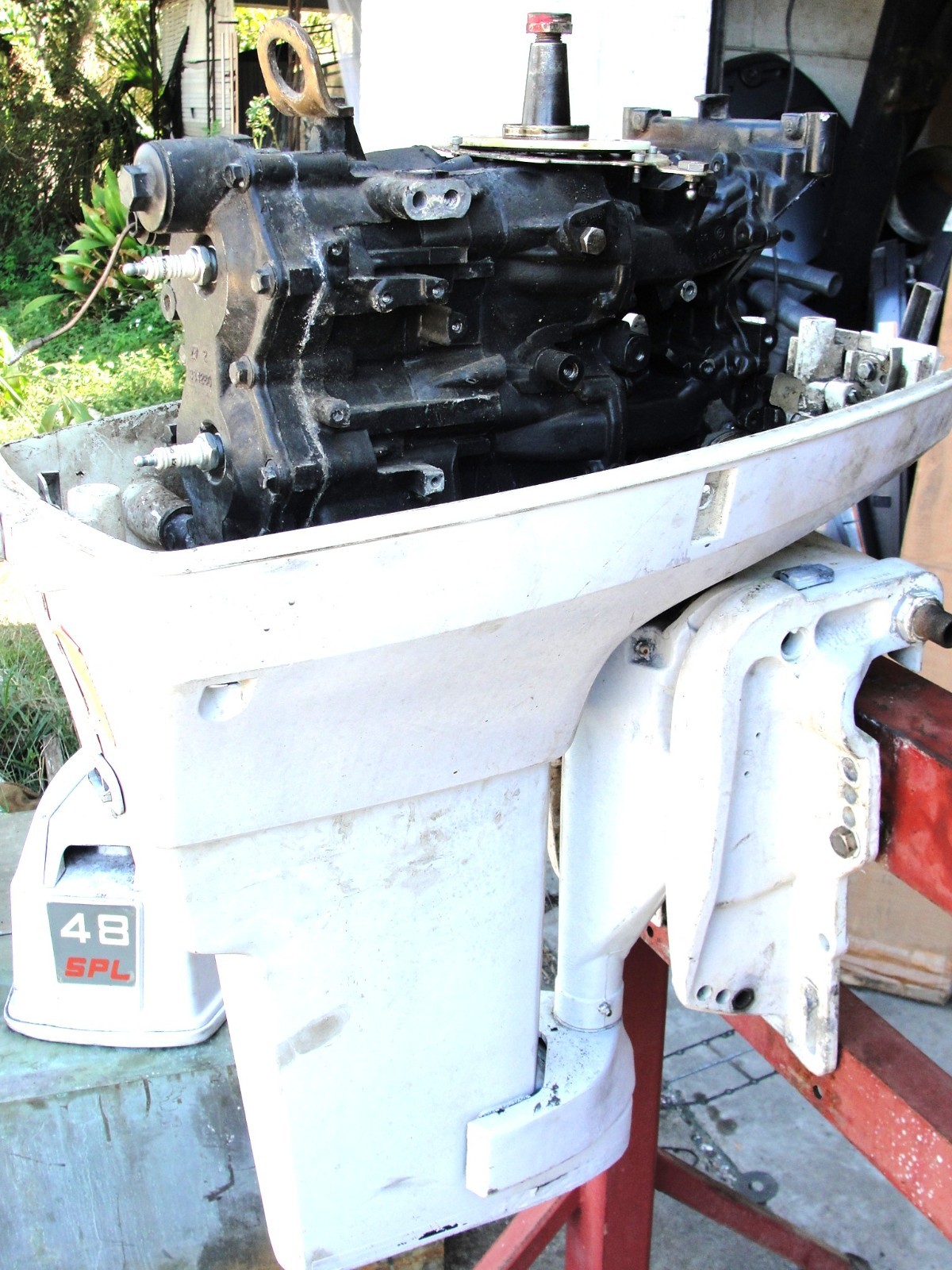 1989 1990 1991 1992 Johnson Evinrude 35 40 48 50 hp Outboard Crankcase Powerhead 1989 1990 1991 1992 Johnson Evinrude 35 40 48 50 hp Outboard Crankcase Powerhead