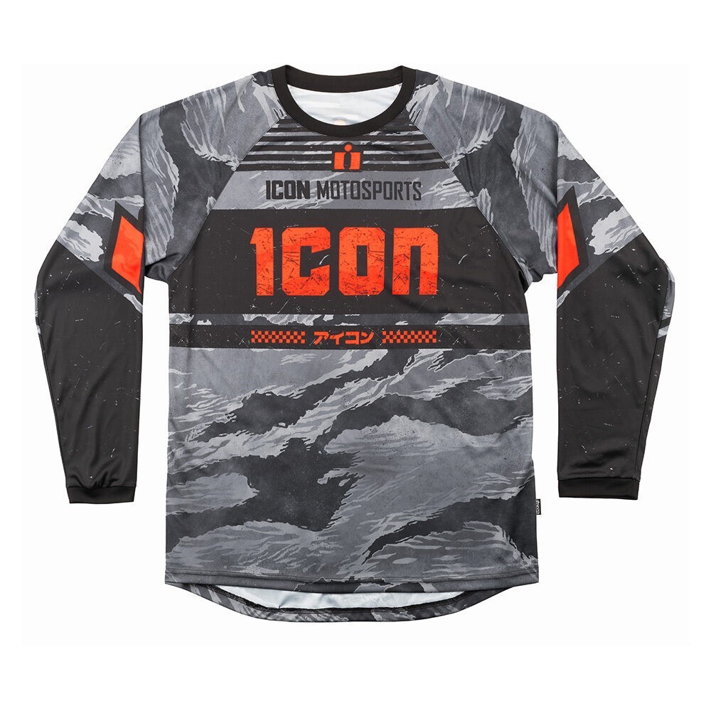 Icon Tiger\'s Blood Jersey - Gray Camo - Men\'s Size Large Icon Tiger\'s Blood Jersey - Gray Camo - Men\'s Size Large