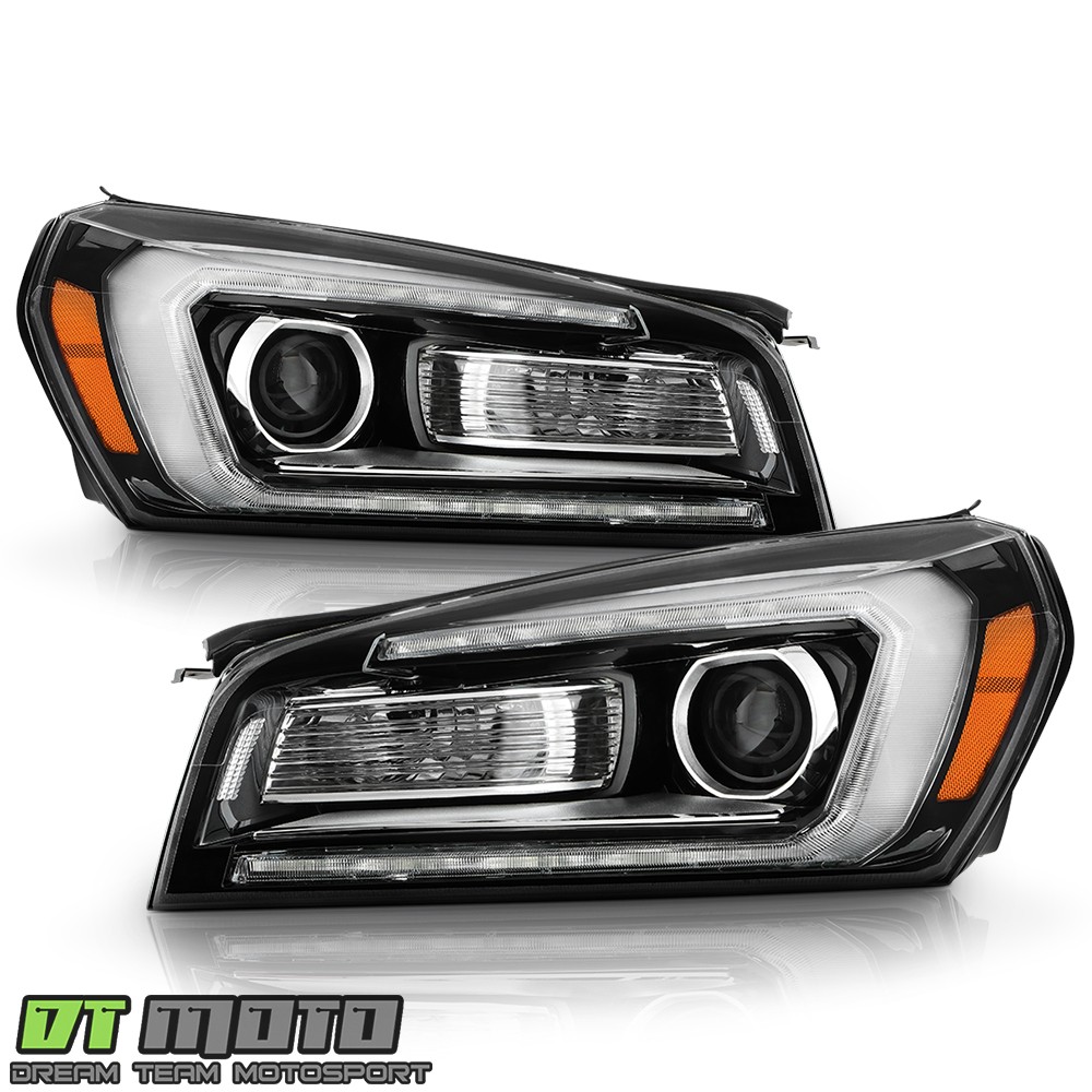 2013-2016 GMC Acadia Halogen w/LED DRL Projector Headlights Headlamp Left+Right 2013-2016 GMC Acadia Halogen w/LED DRL Projector Headlights Headlamp Left+Right
