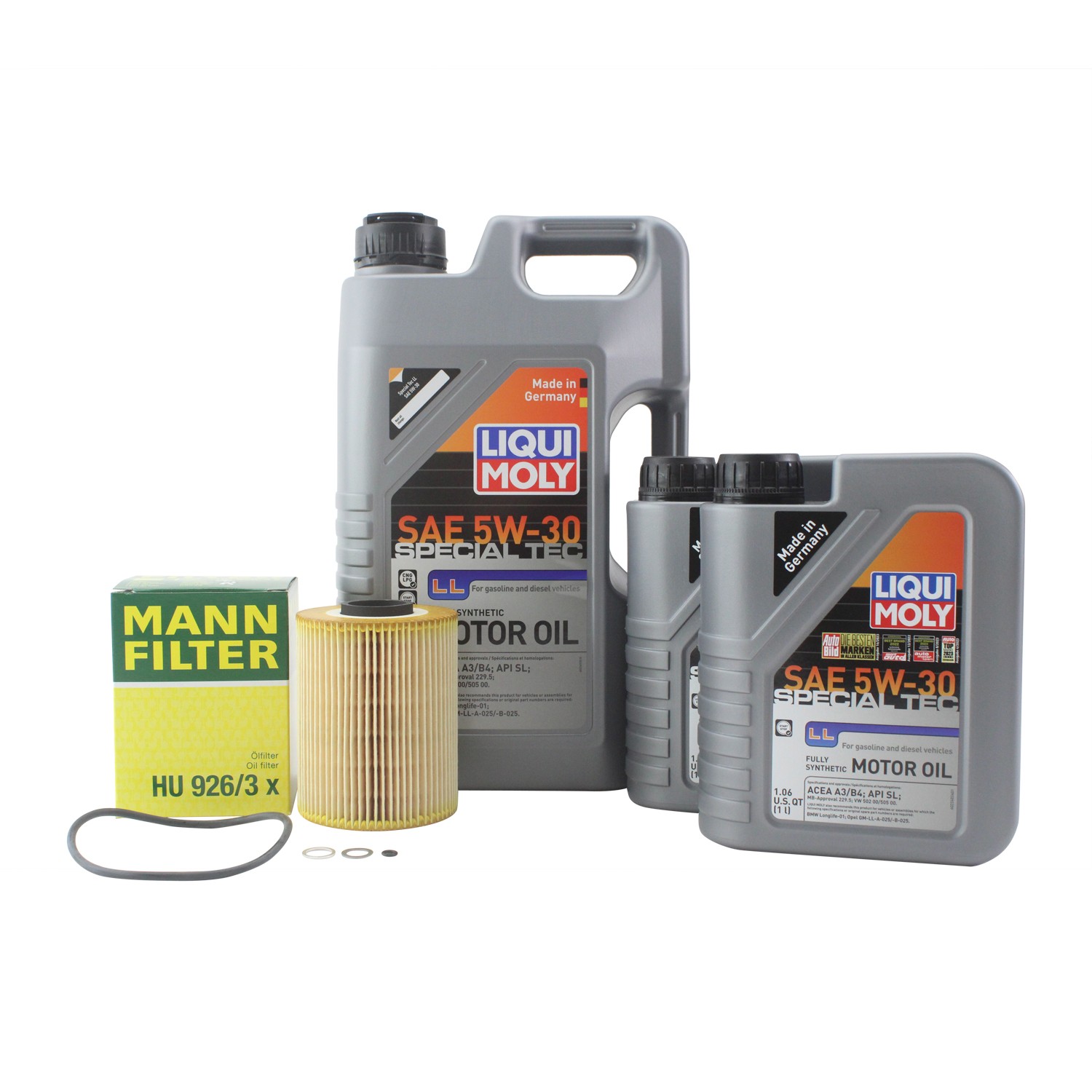 7L Liqui Moly Special Tec LL 5W-30 Mann Oil Change Kit for BMW M50/M50TU 2.5L