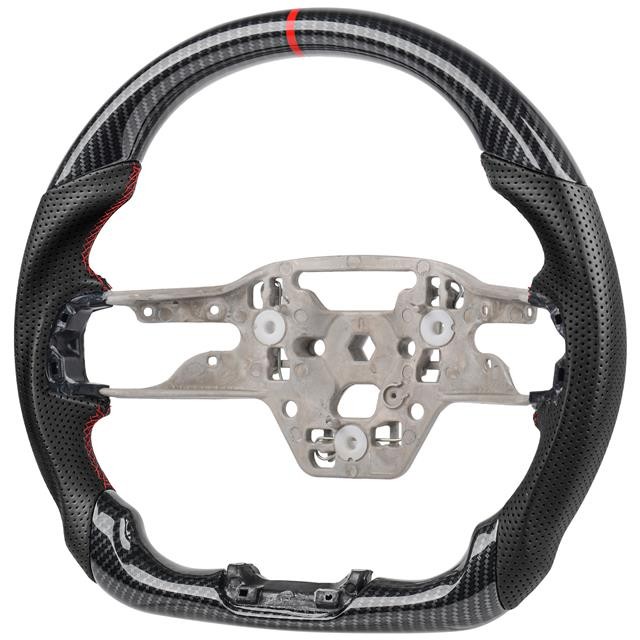Steering wheel with carbon fiber texture for 2023 and later Ford Mustang models