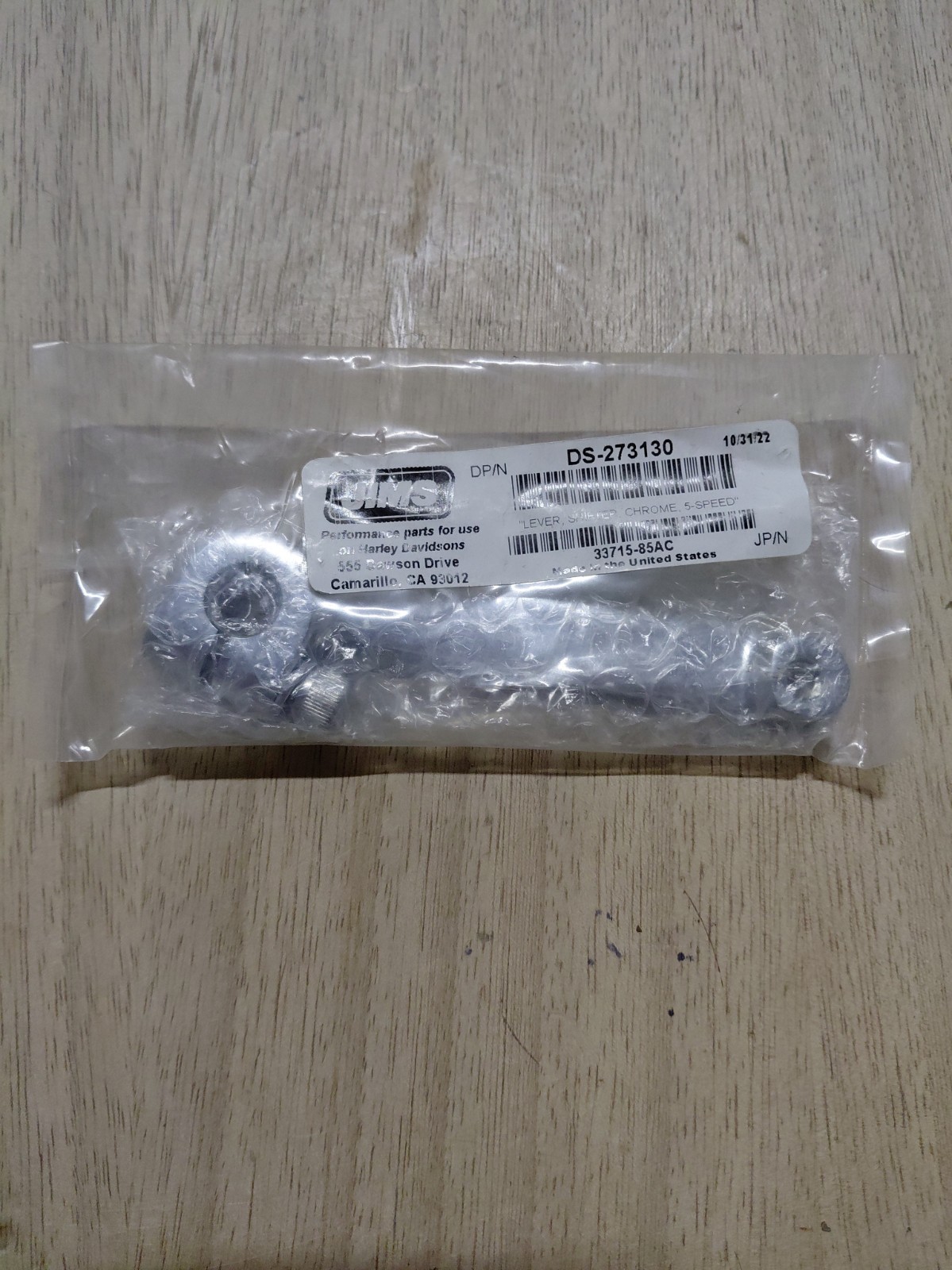 JIMS Chrome Transmission Shifter Rod Lever - 33715-85AC HarleyDavidson DS-273130 JIMS Chrome Transmission Shifter Rod Lever - 33715-85AC HarleyDavidson DS-273130