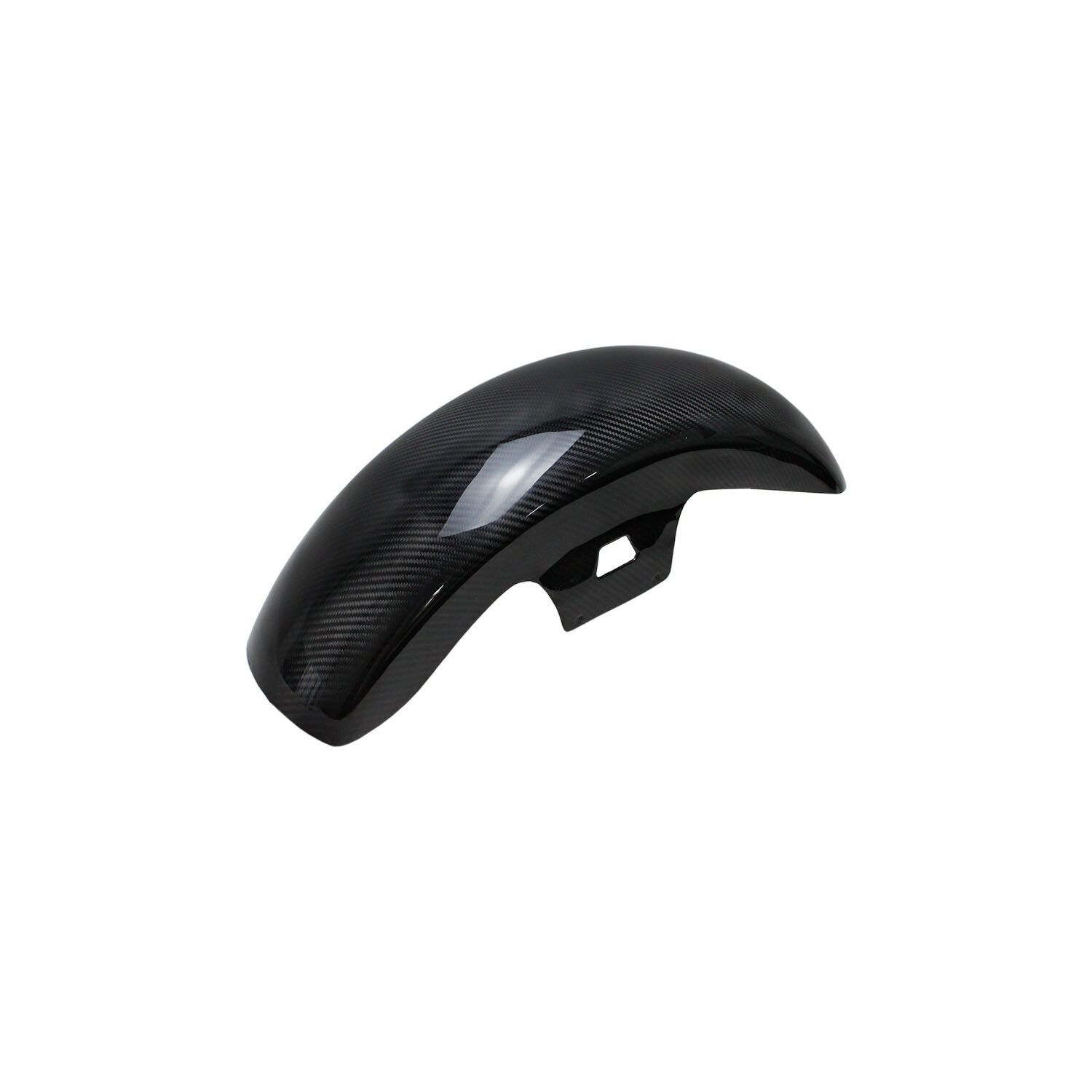 Black Carbon Fiber Front Fender for Harley 23-24 CVO Road Glide CVO Street Glide
