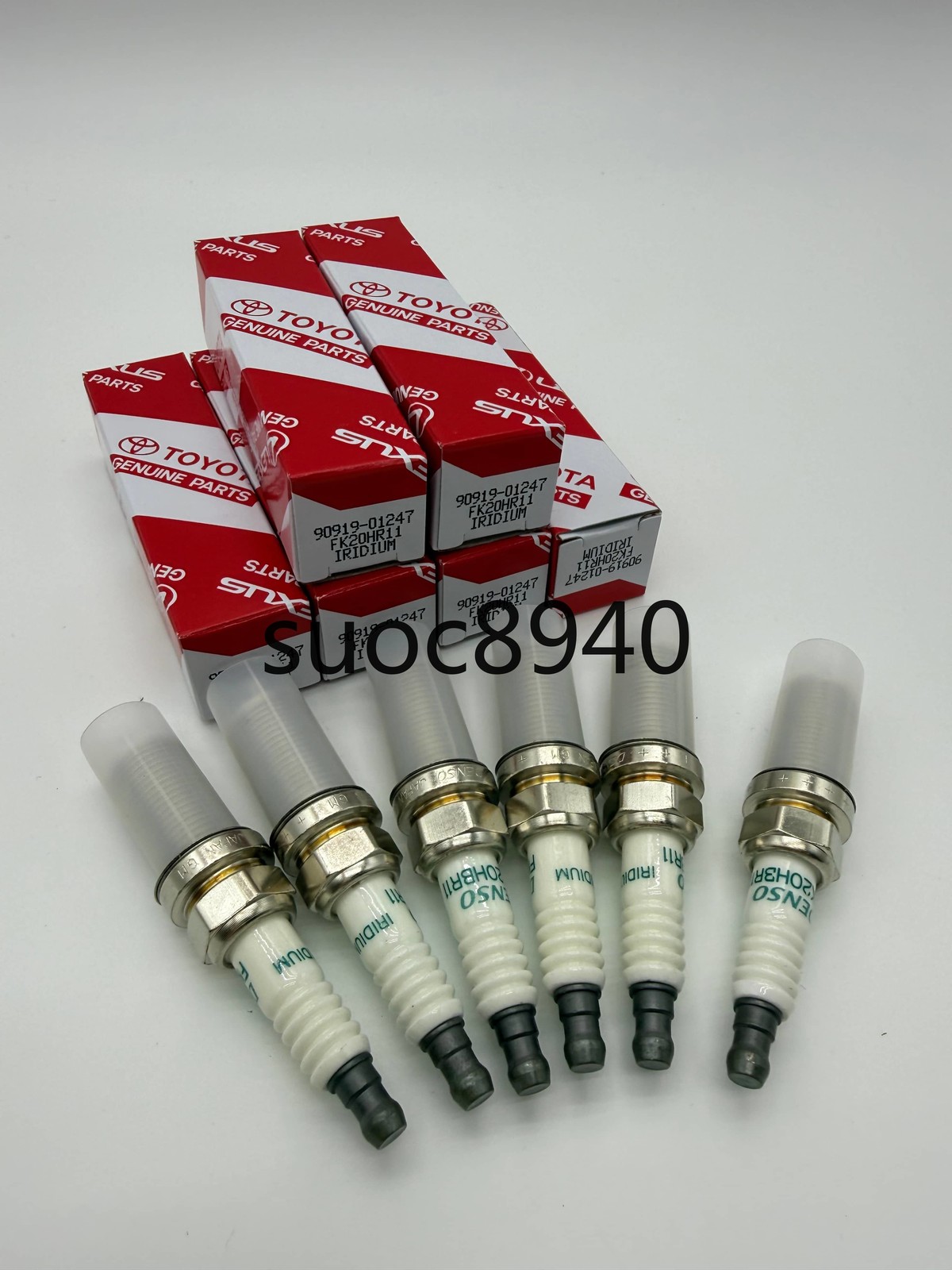 OEM 6Pcs Denso Iridium Spark Plugs 90919-01247 FK20HR11 for Sienna Lexus ES350 OEM 6Pcs Denso Iridium Spark Plugs 90919-01247 FK20HR11 for Sienna Lexus ES350