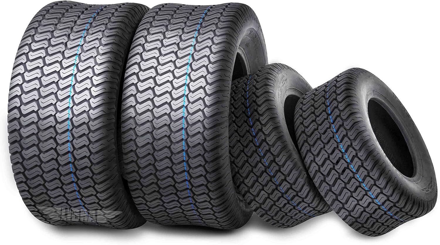 4 WANDA Lawn Mower Turf Tires 15x6-6 Front & 20x10-10 Rear /4PR -13016/13041 4 WANDA Lawn Mower Turf Tires 15x6-6 Front & 20x10-10 Rear /4PR -13016/13041