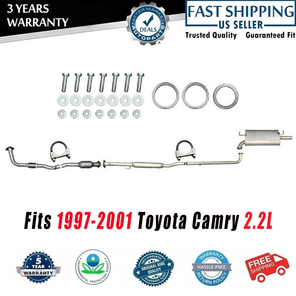 Complete Exhaust System For 1997-2001 Toyota Camry 2.2L Federal Emissions New