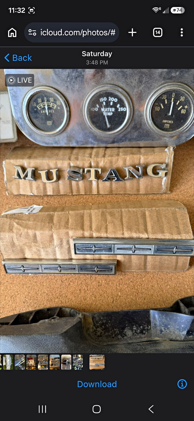 Classic Ford Mustang Chrome Parts Lot ORIGINAL FoMoCo 65 66 & More NO RESERVE 