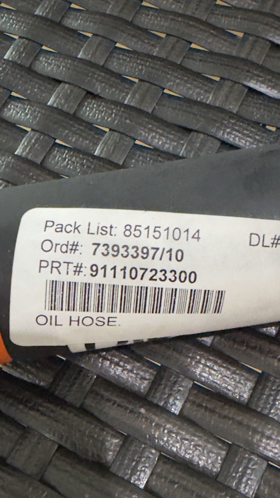 Genuine Porsche 911 Oil Hose 91110723300 911 107 233 00 NOS 1974-1989 Genuine Porsche 911 Oil Hose 91110723300 911 107 233 00 NOS 1974-1989
