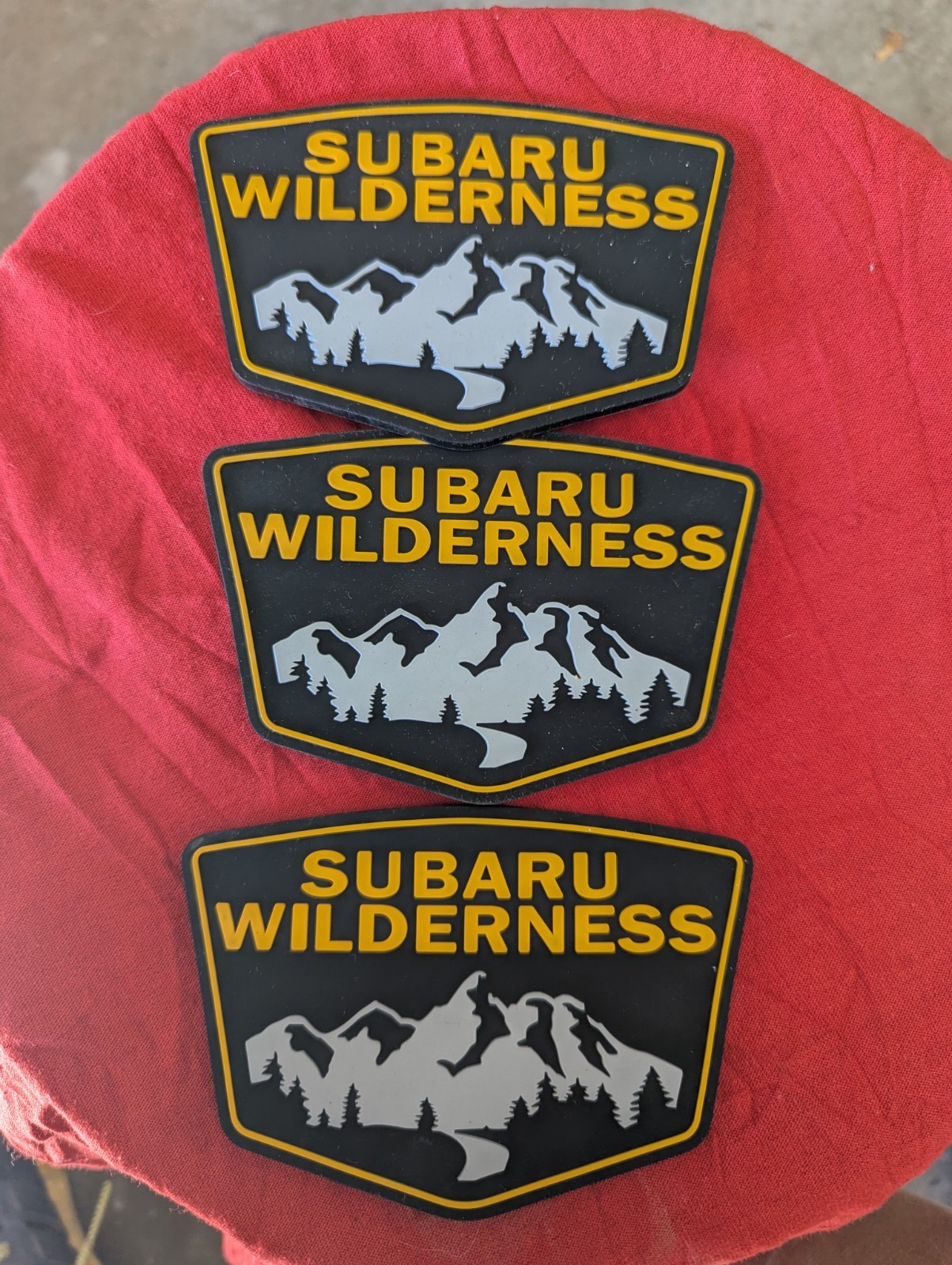 SUBARU WILDERNESS Badge Emblem 3 PIECE SET SUBARU WILDERNESS Badge Emblem 3 PIECE SET