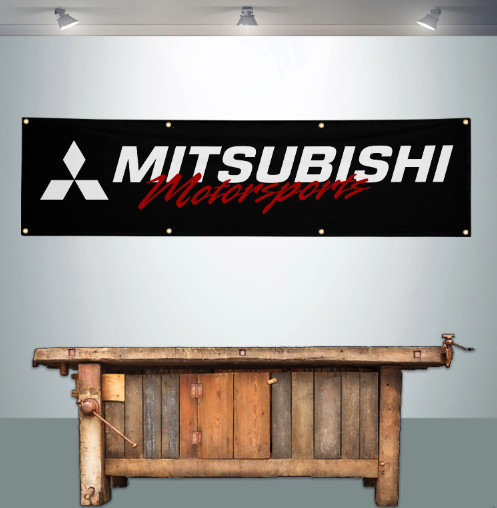 MITSUBISHI MOTORSPORTS 2' X 8' BANNER FLAG