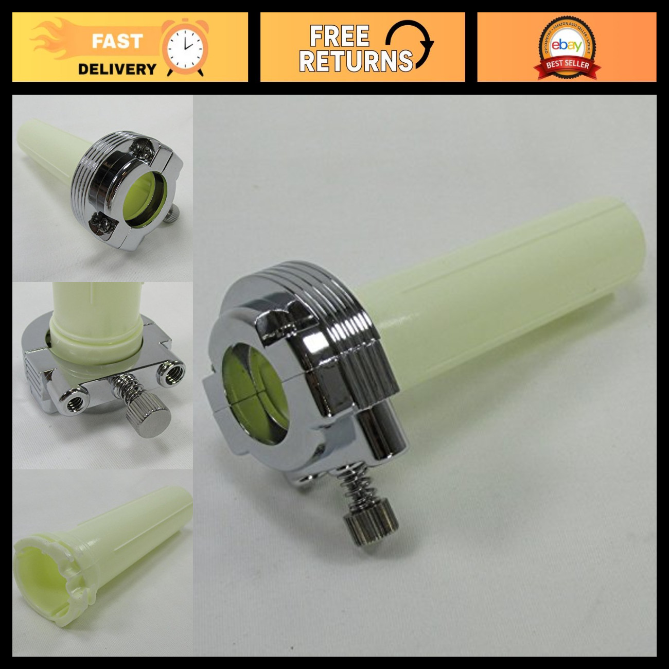 1” Dual Cable Throttle Assembly for 1981-1995 Harley Motorcycles - High Performa 1” Dual Cable Throttle Assembly for 1981-1995 Harley Motorcycles - High Performa