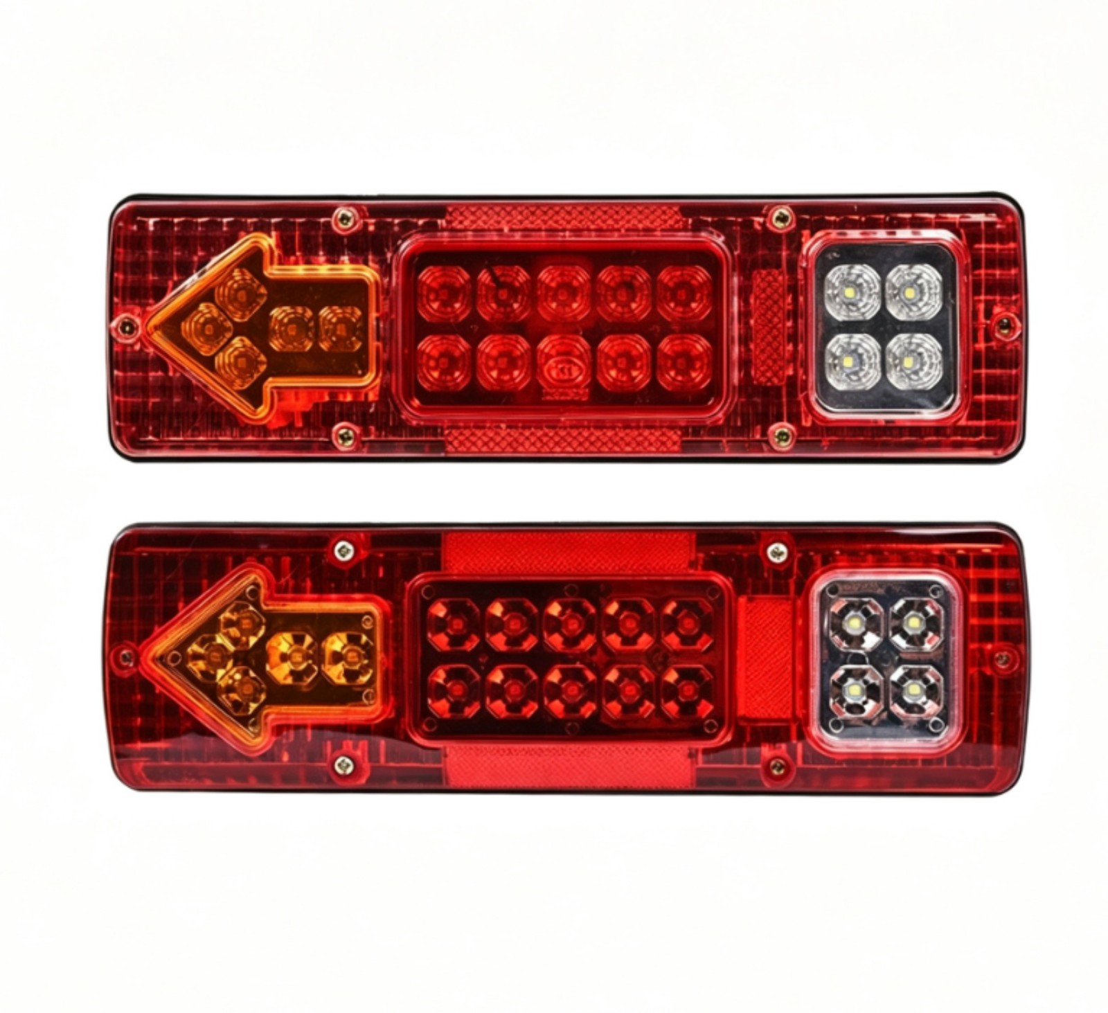 2pcs Utility Trailer LED Tail Light Kit Stop Rear Brake Turn Indicator 2pcs Utility Trailer LED Tail Light Kit Stop Rear Brake Turn Indicator