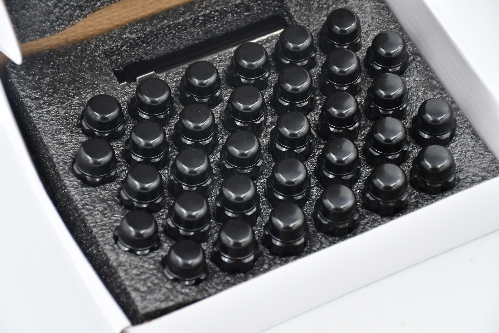 Set 32 Epoch Spline Lug Nuts Kit Black 14mm x 1.5 1.9\