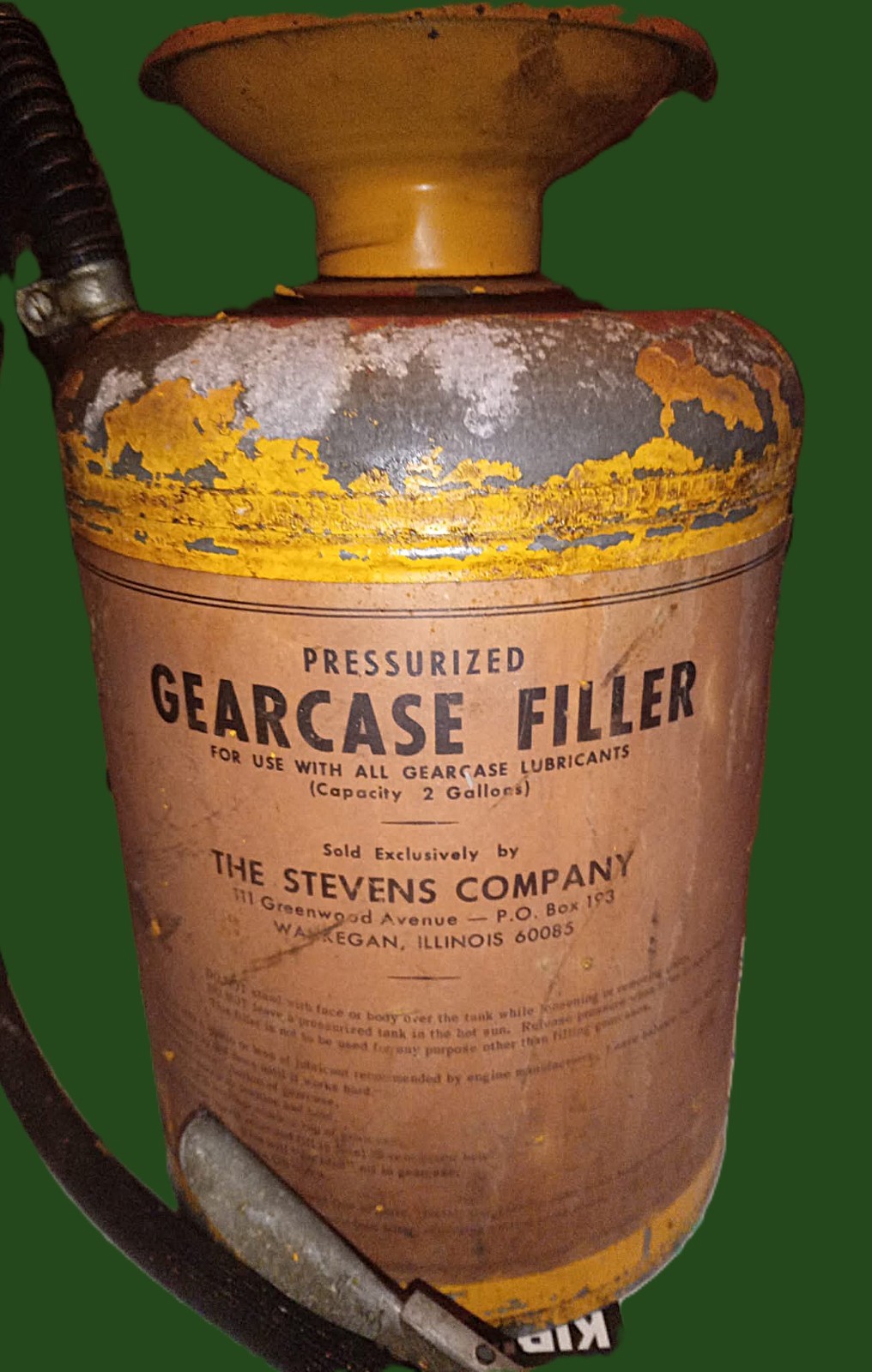 Vtg Stevens Pressurized Gearcase Filler Tank S33 Marine Outboard Boat Pump Works