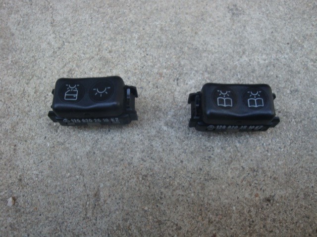 MERCEDES SL 129 90-02 SL500 SL600 SL320 300SL 500SL DOME LIGHT SWITCH SET MERCEDES SL 129 90-02 SL500 SL600 SL320 300SL 500SL DOME LIGHT SWITCH SET