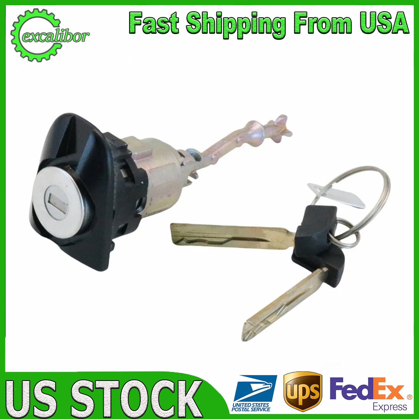 For Camry 2018- 2023 Door Lock Cylinder With 2 Keys US Stock