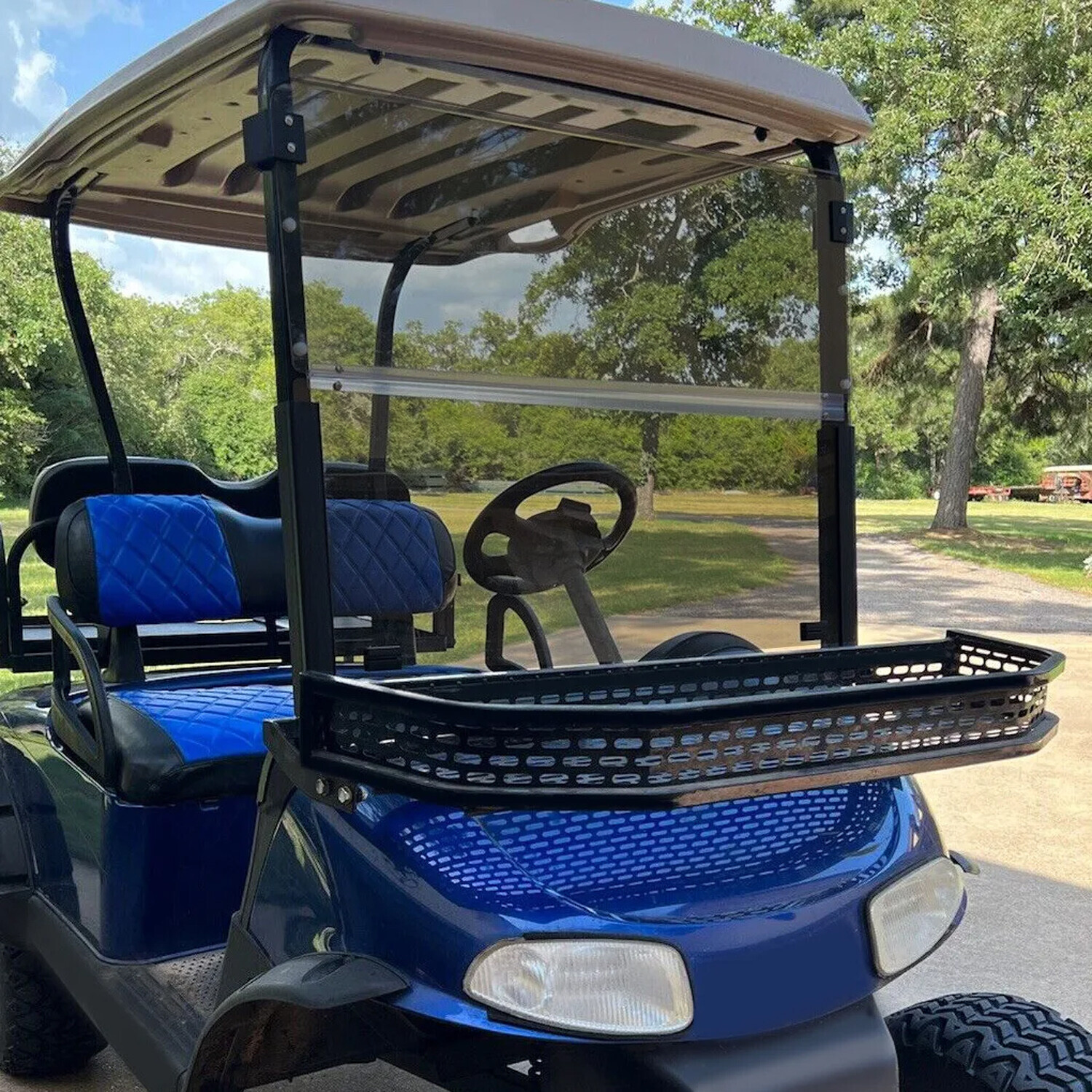 Golf Cart Foldable Tinted Windshield Impact Resistant For EZGO RXV 2008-up 2024