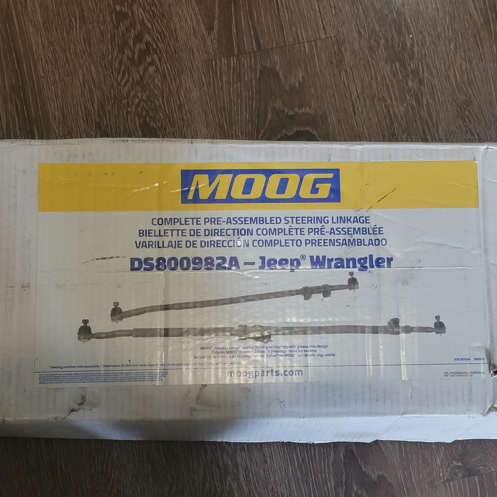 Moog DS800982A Steering Linkage 07-18 Jeep Wrangler JK NEW Open/Damaged Box