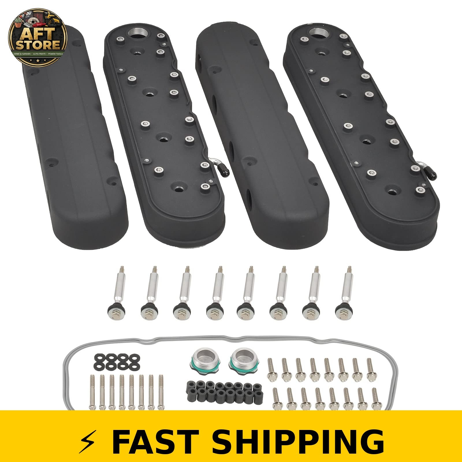 TBAPFS Cast Aluminum Valve Covers for Che-vy Small Block V8 TBAPFS Cast Aluminum Valve Covers for Che-vy Small Block V8