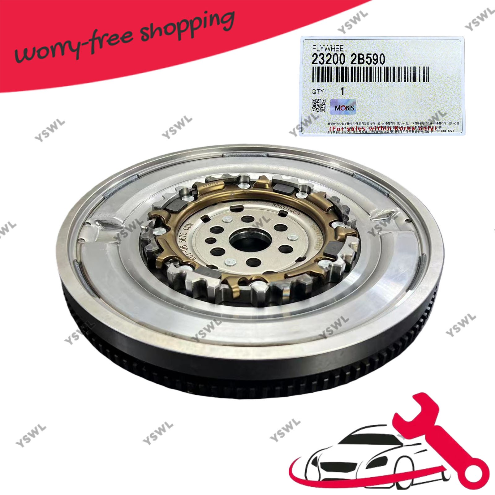 232002B590 Hyundai Kia Dual Mass Flywheel Sonata Elantra Optima GENUINE US STOCK 232002B590 Hyundai Kia Dual Mass Flywheel Sonata Elantra Optima GENUINE US STOCK