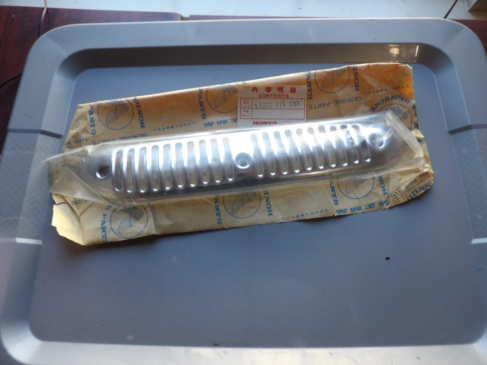 NOS Honda SL175 K0 1970 Genuine Muffler Protector Heat Shield 18361-313-010 XW