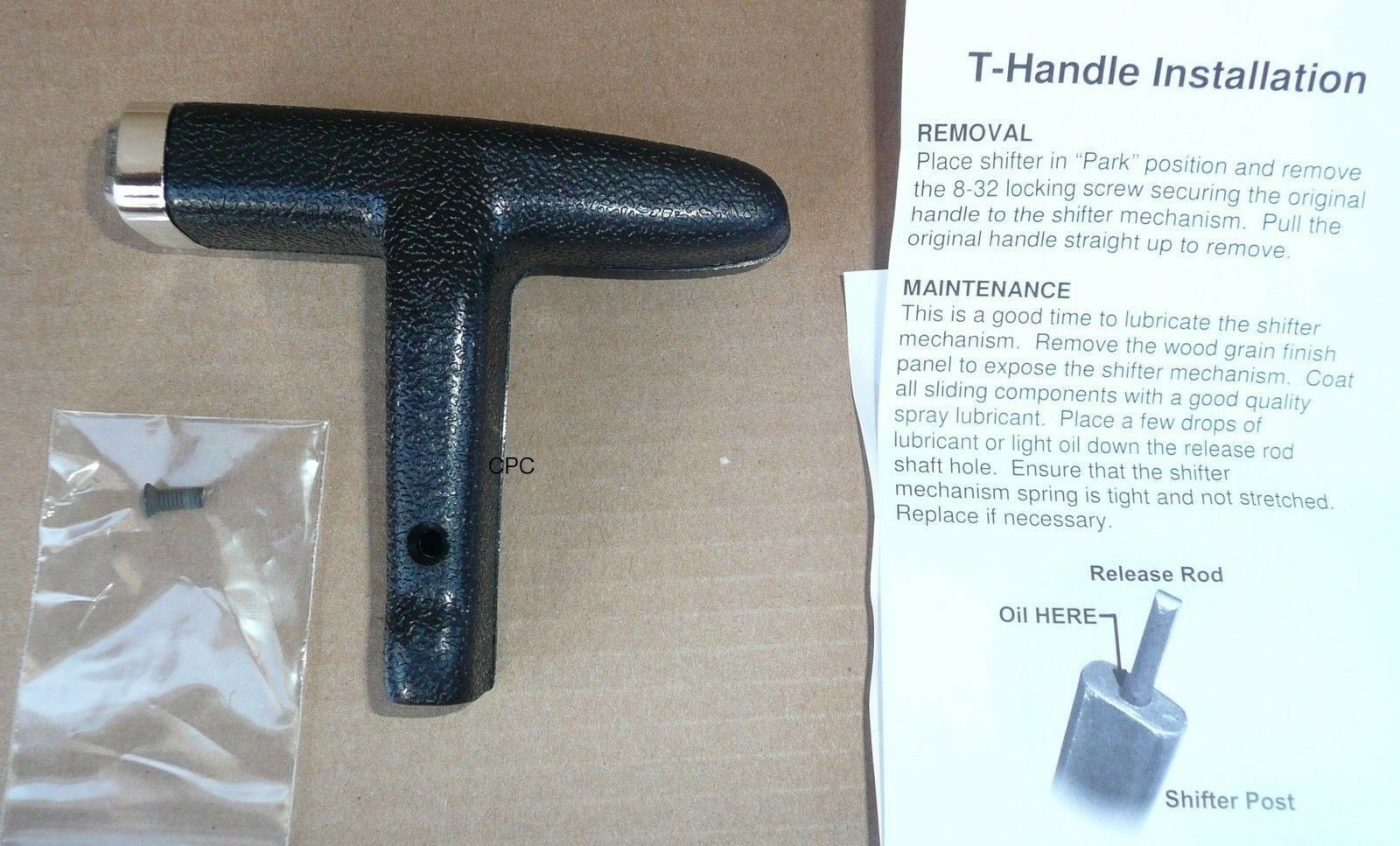 1971-74 Cuda Challenger T-Handle Shifter & 71+ Charger Console Shift T Handle