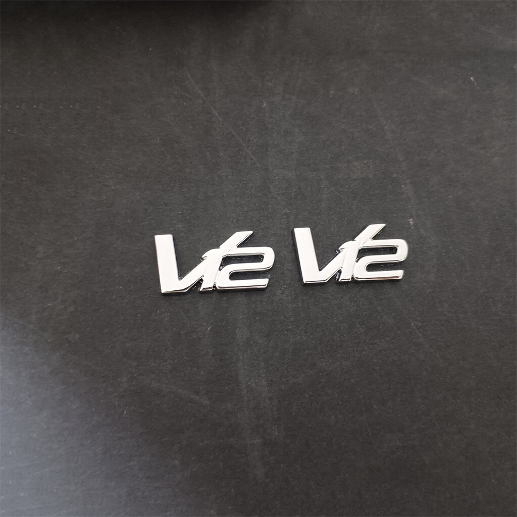 Aston martin V12 Metal Emblem Badge Set AD23-43548-DA