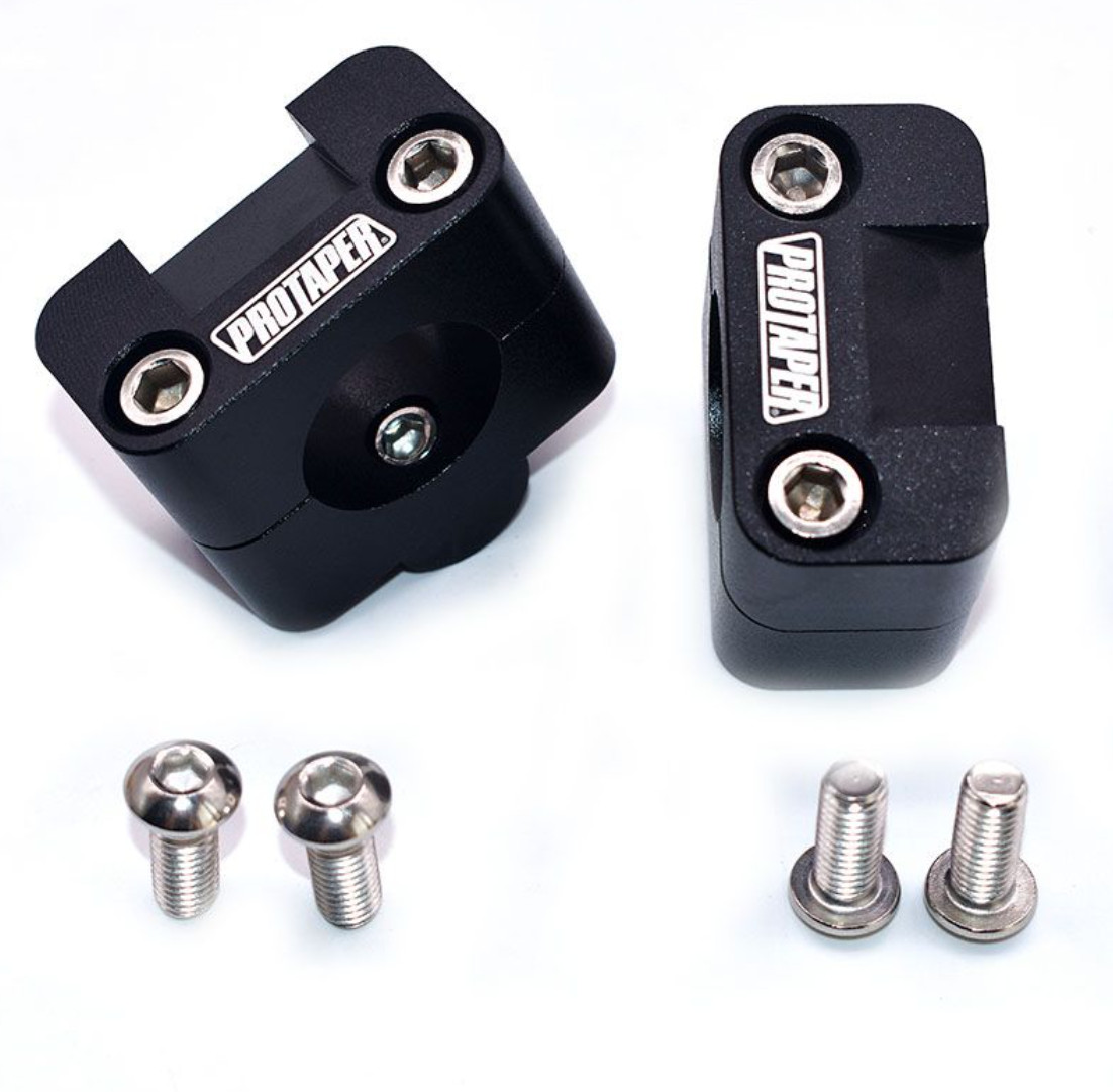 Pro Taper Universal Solid Mount Kit Adapter Fat Bar Converter Clamps 1-1/8\