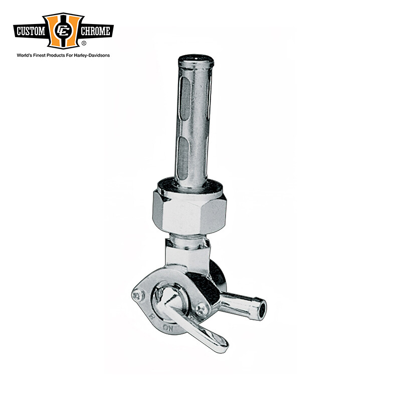 Chrome Fuel Petcock Fits For Harley 1975-Up Tanks With 13/16\