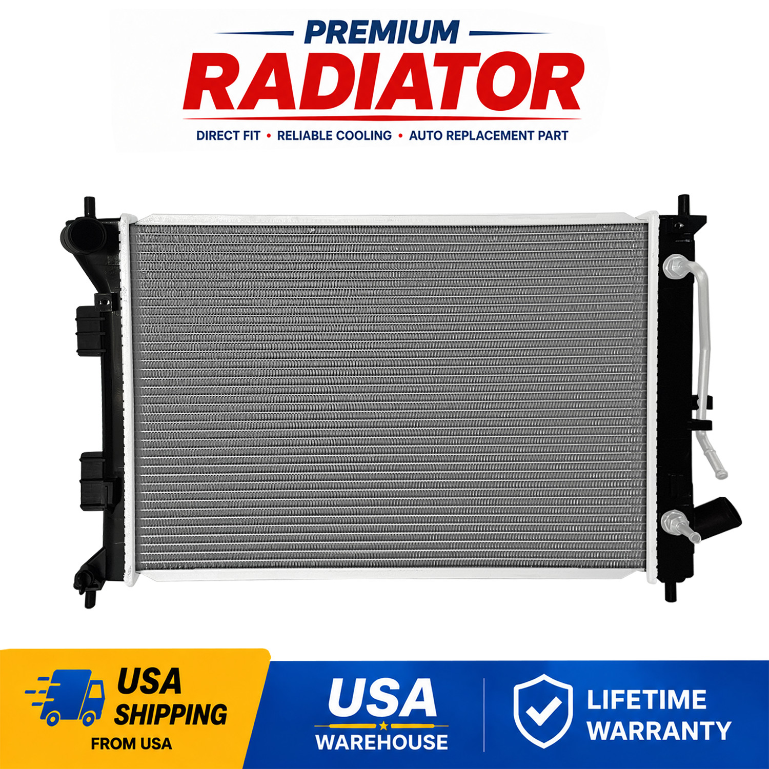 Radiator 13333 For Hyundai 2011-2013 Elantra 2013-2014 Elantra GT 2014 Kia Forte