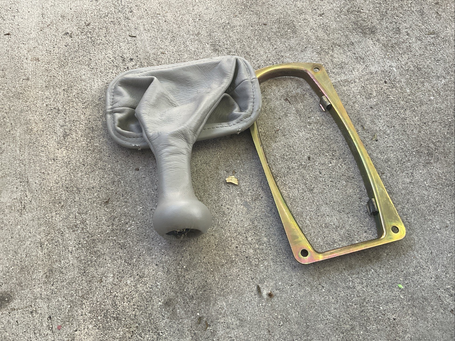 Porsche 911 964 993 Gray Gearshift Knob and Boot 6 Speed OEM Porsche 911 964 993 Gray Gearshift Knob and Boot 6 Speed OEM