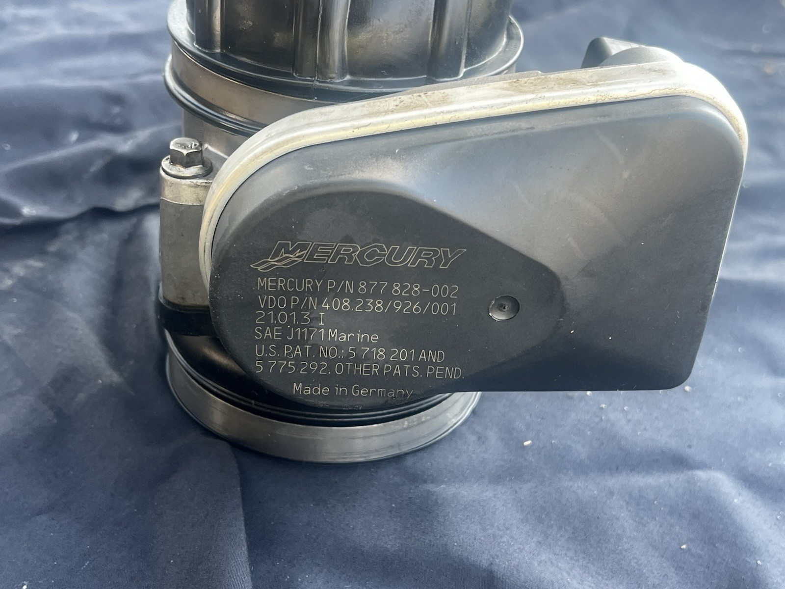 2018 Mercury Verado 350 HP OEM Throttle Body 877828-002 L6 2.6L