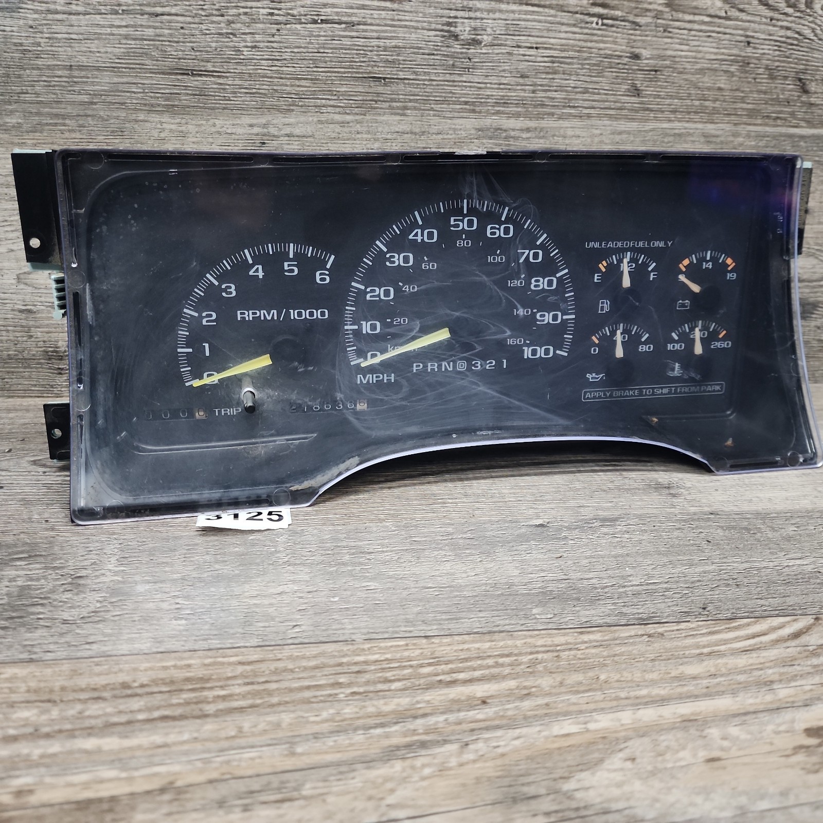 1995-1999 Chevrolet GMC Sierra Silverado Cluster Gauge Speedometer ECM AC4937 DG
