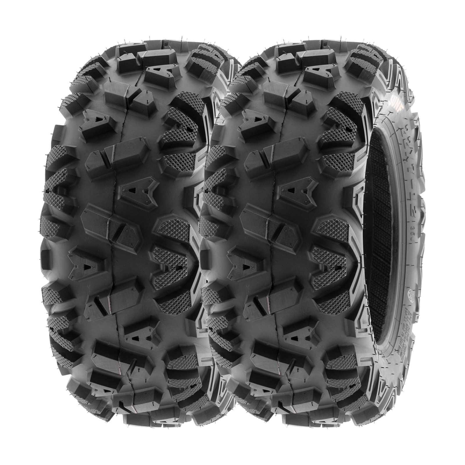 SunF  ATV UTV Tires 24x8-12 24x8x12 All Terrain 6 PR A033  Power I [Set of 2]