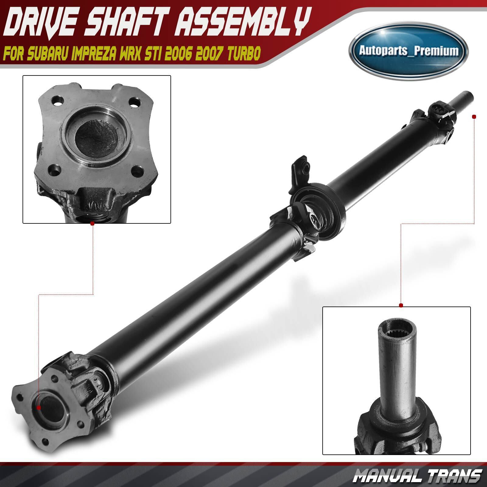 Driveshaft Assembly for Subaru Impreza WRX STI 2006 2007 Turbo w/ Manual Trans
