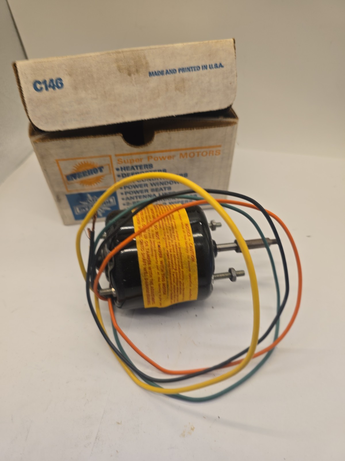 Reversible 12v Blower Motor Everco M846 For 1955-1962 Corvette