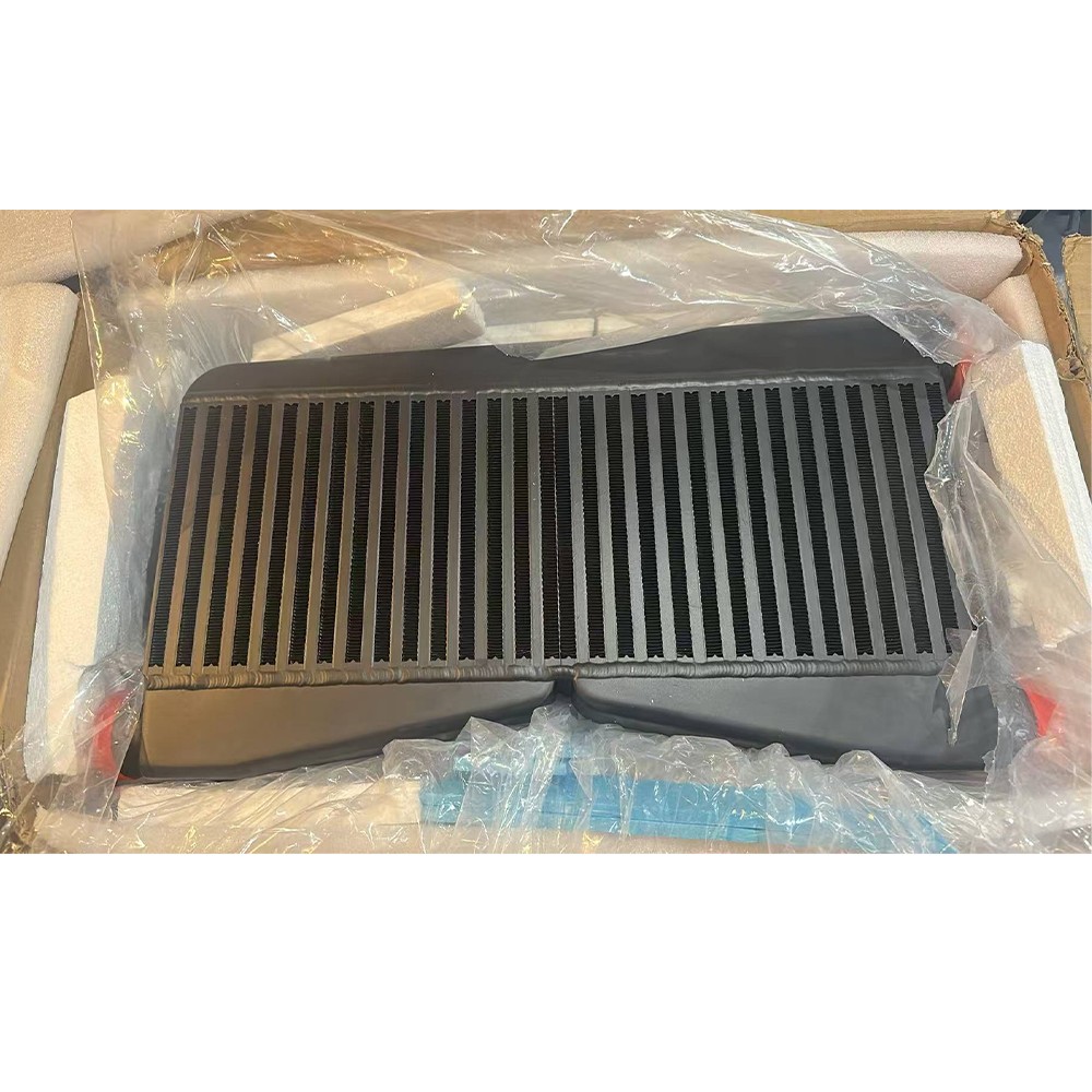 Universal Twin Turbo Intercooler 3in Outlet 2.5in Inlet 400-800HP + Mount Bolts Universal Twin Turbo Intercooler 3in Outlet 2.5in Inlet 400-800HP + Mount Bolts