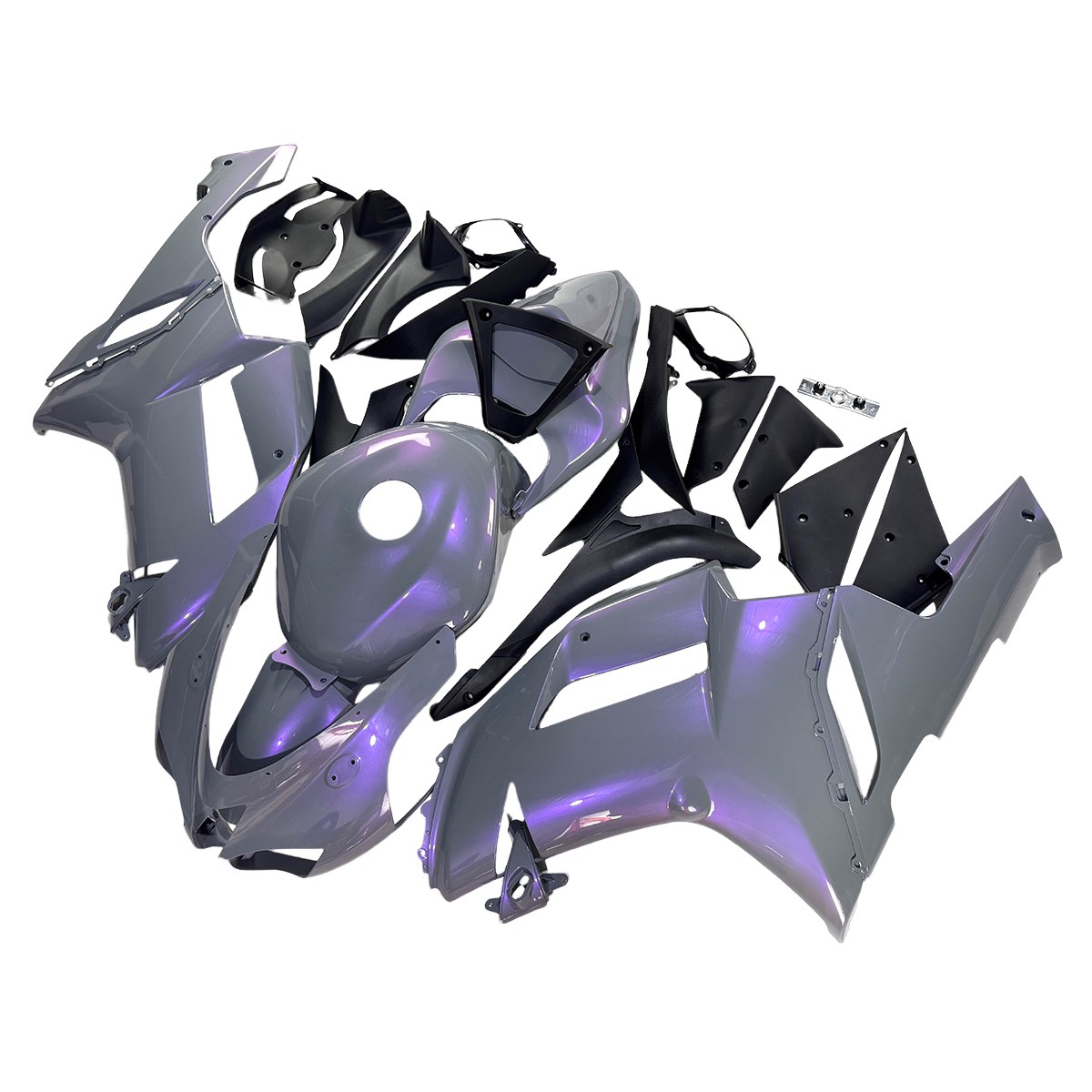 Chameleon Gray Purple Bodywork for 2007 2008 Kawasaki Ninja ZX6R 636 Fairing Kit Chameleon Gray Purple Bodywork for 2007 2008 Kawasaki Ninja ZX6R 636 Fairing Kit