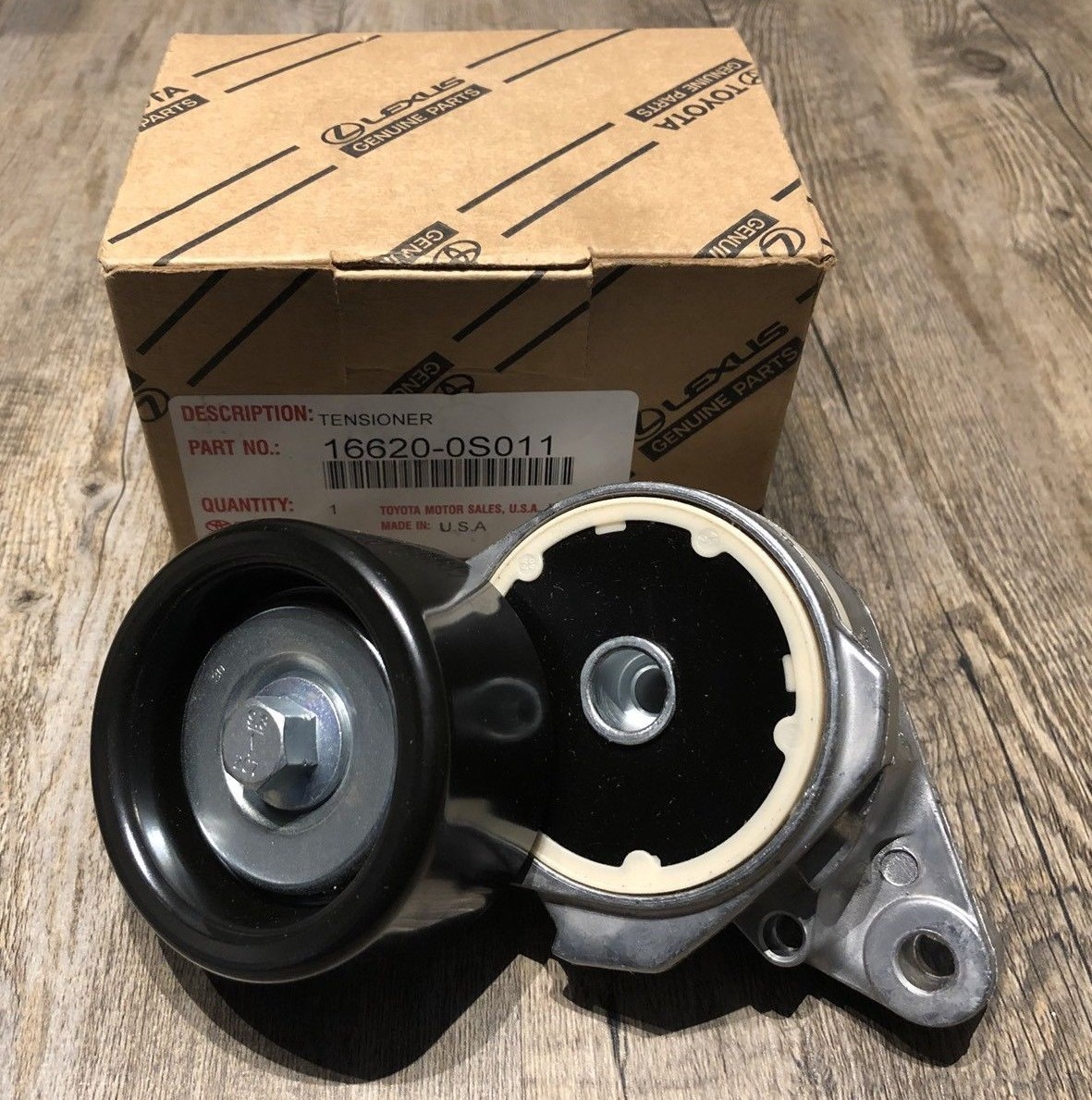 16620-0S012 Toyota Lexus Tundra LX570 Serpentine Belt Tensioner OEM 16620-0S012 Toyota Lexus Tundra LX570 Serpentine Belt Tensioner OEM