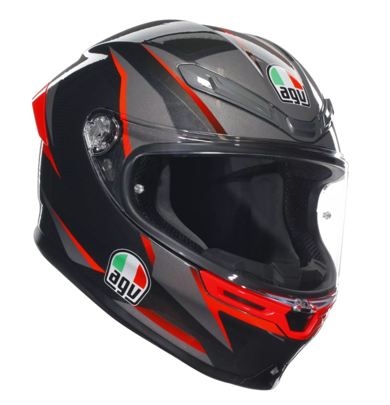 AGV K6 S DOT(E2206) - SLASHCUT BLACK/GREY/RED / XL w/ SENA 60S Bluetooth Headset AGV K6 S DOT(E2206) - SLASHCUT BLACK/GREY/RED / XL w/ SENA 60S Bluetooth Headset