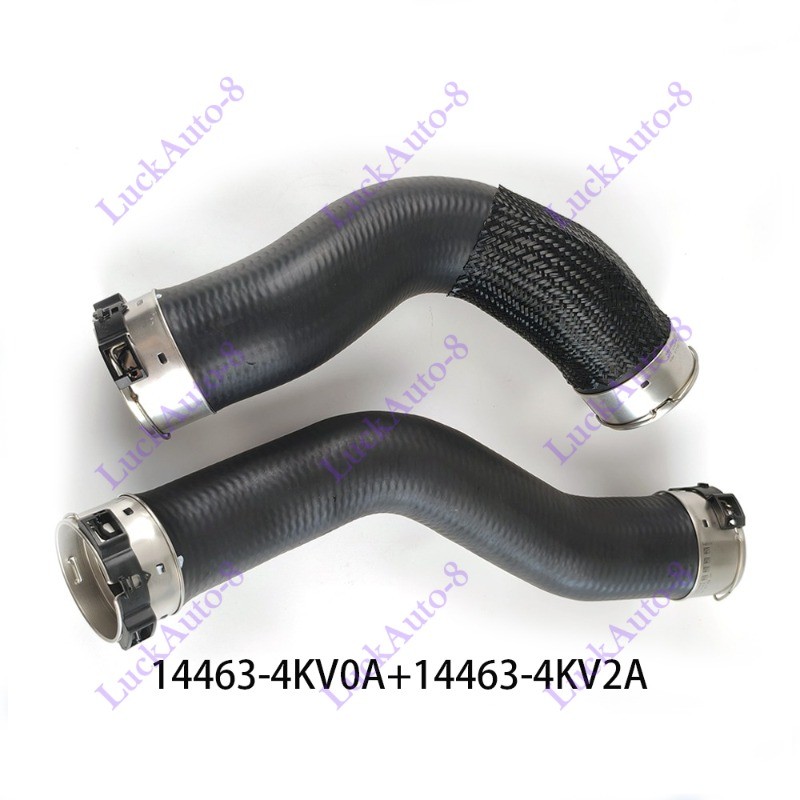 2x Turbo Hose Charge Air Hose for Nissan NP300 2.5 dCi 144634KV0A-144634KV2A