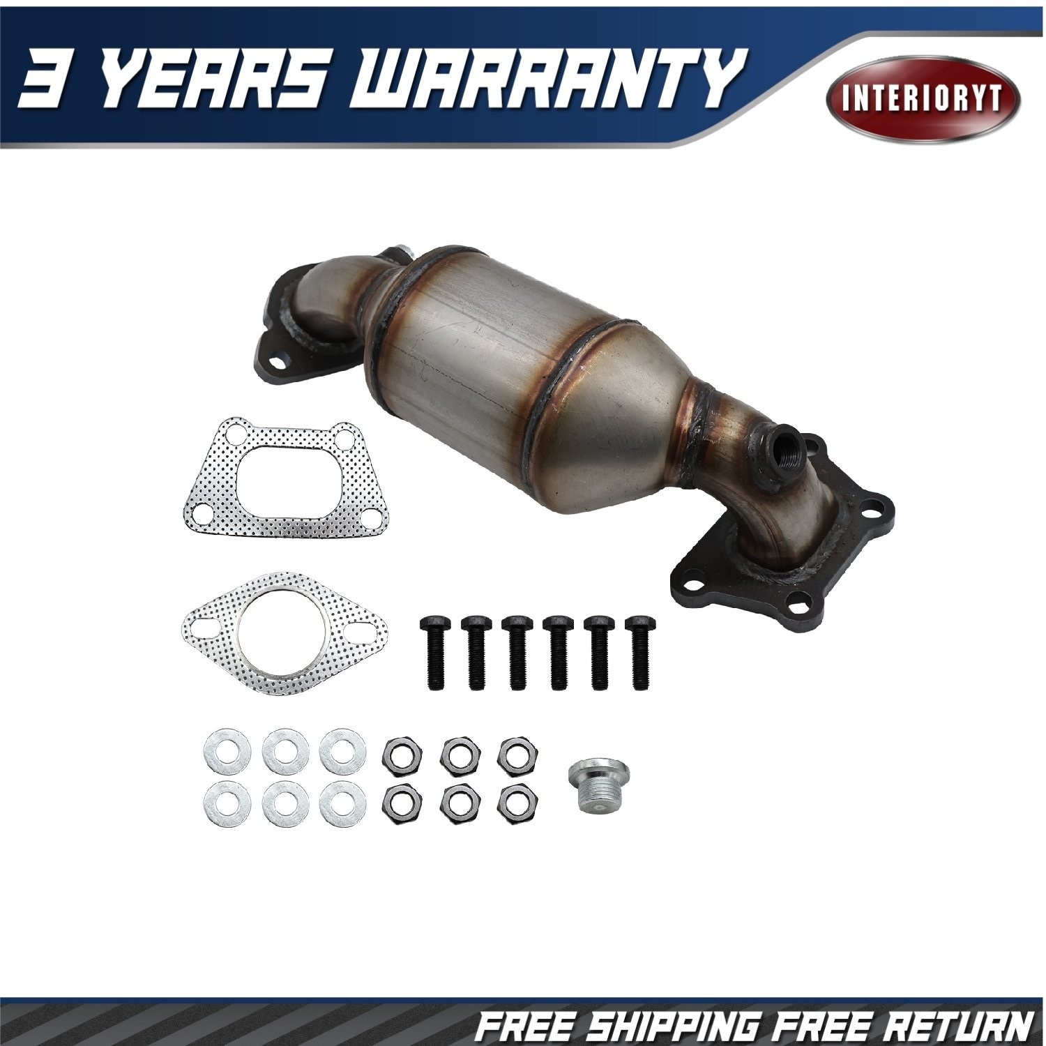 Front Exhaust Manifold/Left Catalytic Converter w for Cadillac XTS Chevy Impala