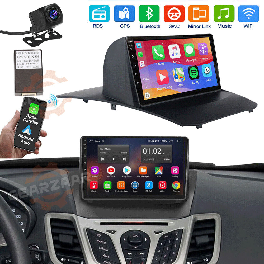 Fits Ford Fiesta 2009-2017 Android 12.0 Car Radio Stereo Carplay GPS Navi Player