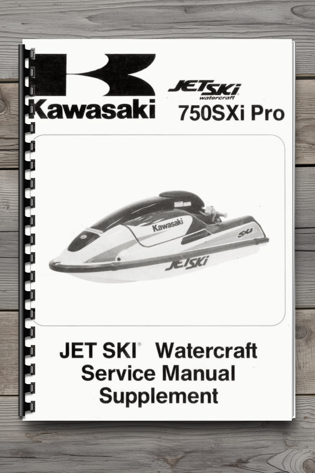 Jet Ski 750SXi Pro Watercraft Service Manual Supplement Printed
