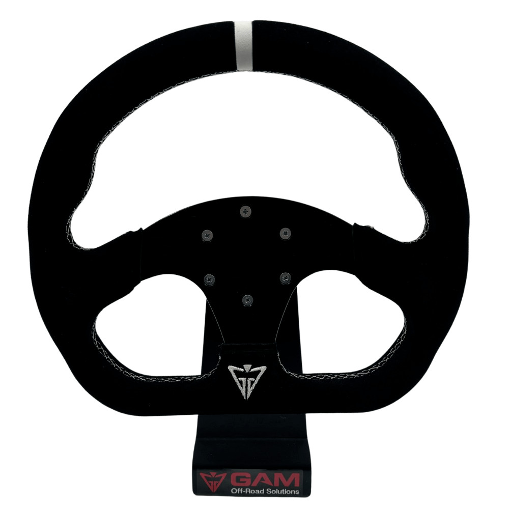 GAM Steering Wheel Alcantara  Sport D-Shape With Hub For SXS Can am X3 Polaris