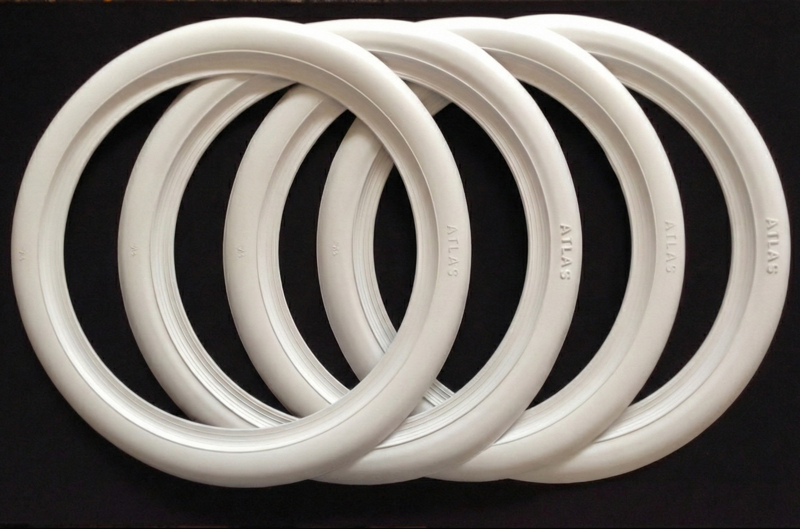 14\'\' Tire Side White wall Insert Topper Rubber Tire Ring Set of 4 Pcs 14\'\' Tire Side White wall Insert Topper Rubber Tire Ring Set of 4 Pcs